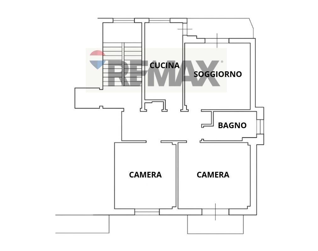 Pianta 2D - Trilocale Via San Giovanni Bosco
 
5, Casorate Sempione - planimetria 1