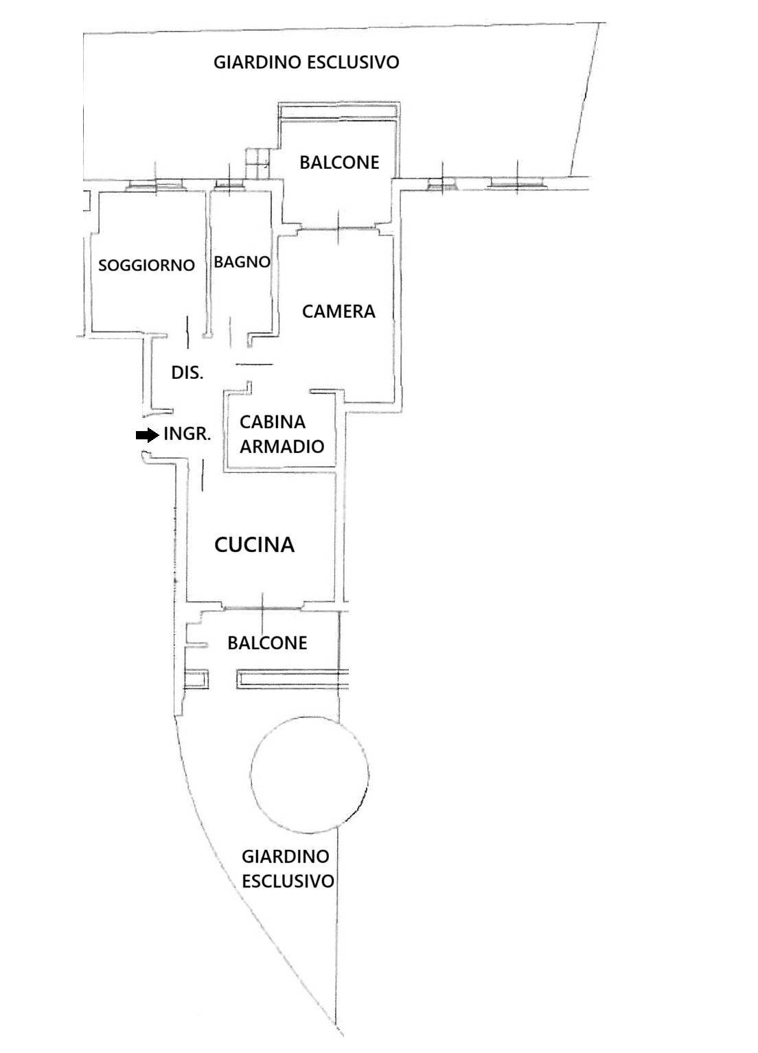 Foto 17 - Two-room apartment Gaspare Stampa
 
11, Abbiategrasso - floor plans 1