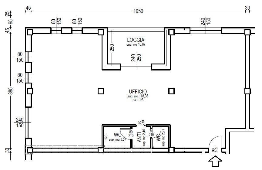 Foto 5 - Ufficio Via Corselli, Piacenza - planimetria 1