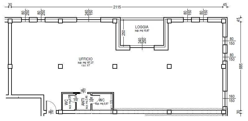 Foto 5 - Ufficio Via Corselli, Piacenza - planimetria 1