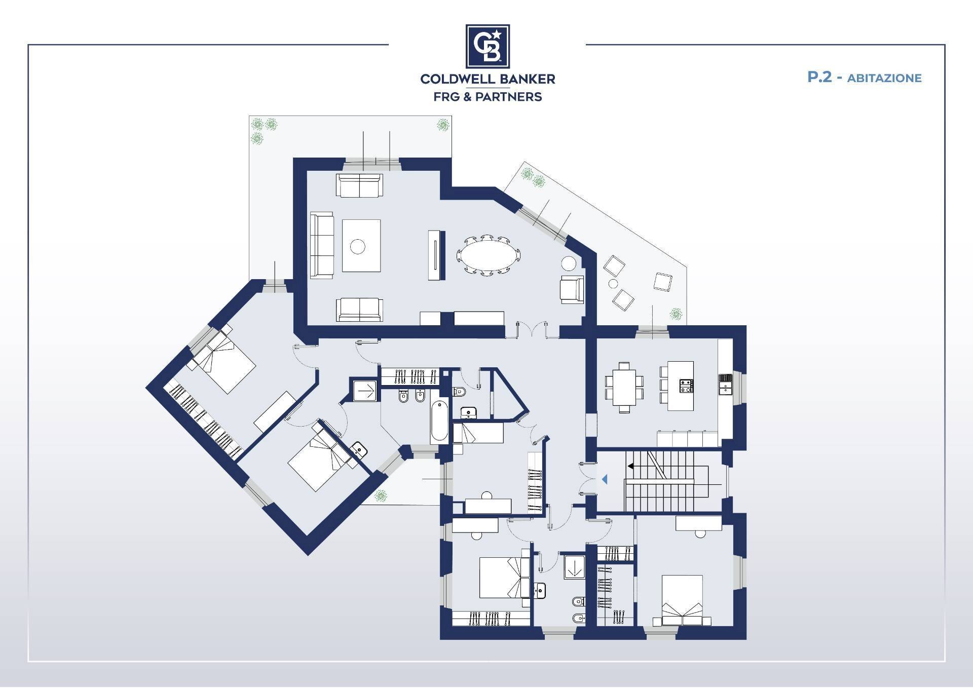 Foto 60 - Appartamento via Lorenzo da Viterbo, Viterbo - planimetria 1