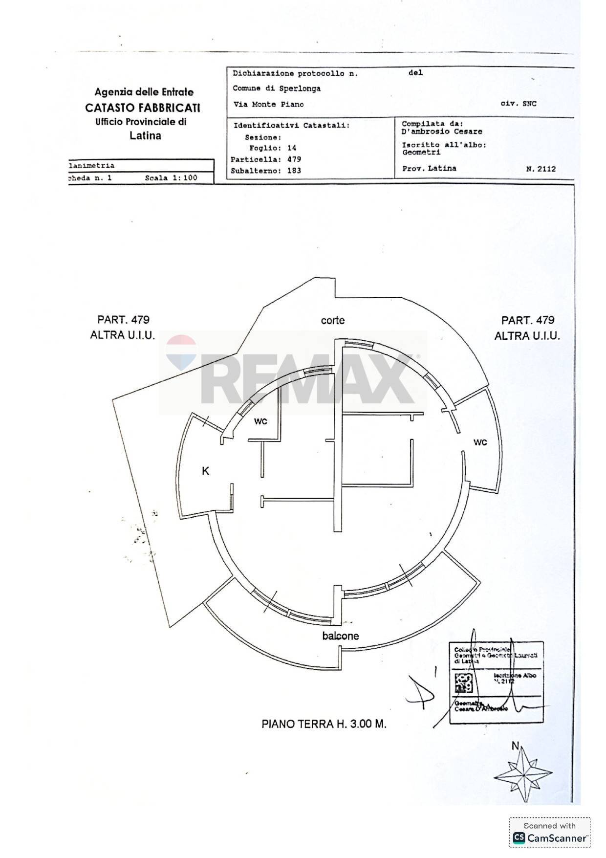 Pianta 2D - Casa semi indipendente Punta Cetarola, Sperlonga - planimetria 1