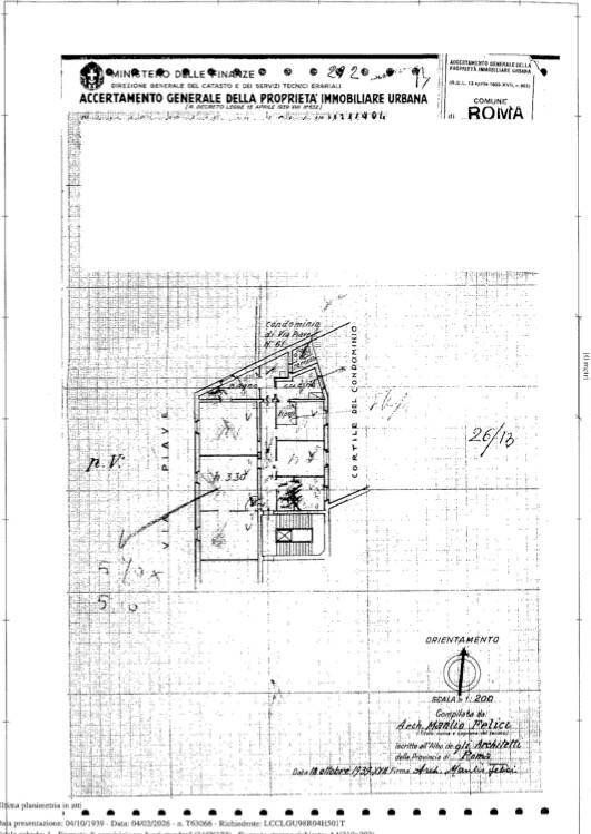 Foto 21 - Appartamento Via Piave, Roma - planimetria 1