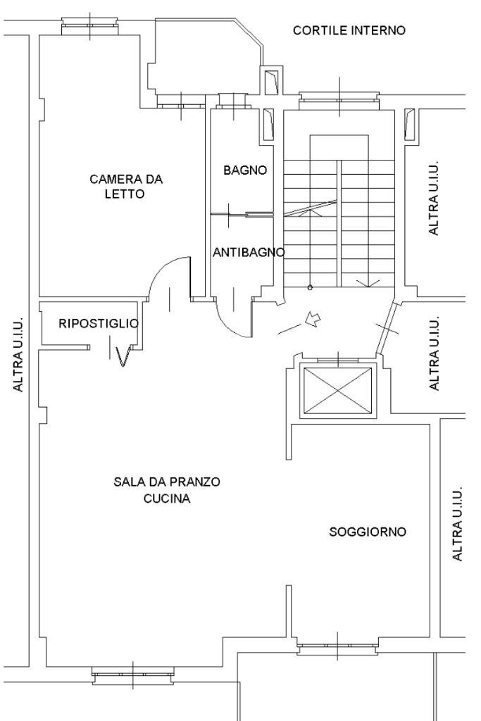 Trilocale Via Enrico De Nicola, Beinasco - planimetria 1