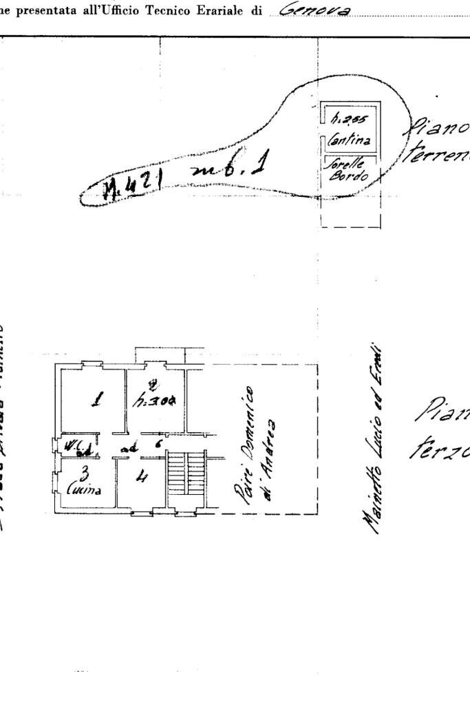 Quadrilocale Via Richino Agostino, Serra Riccò - planimetria 1
