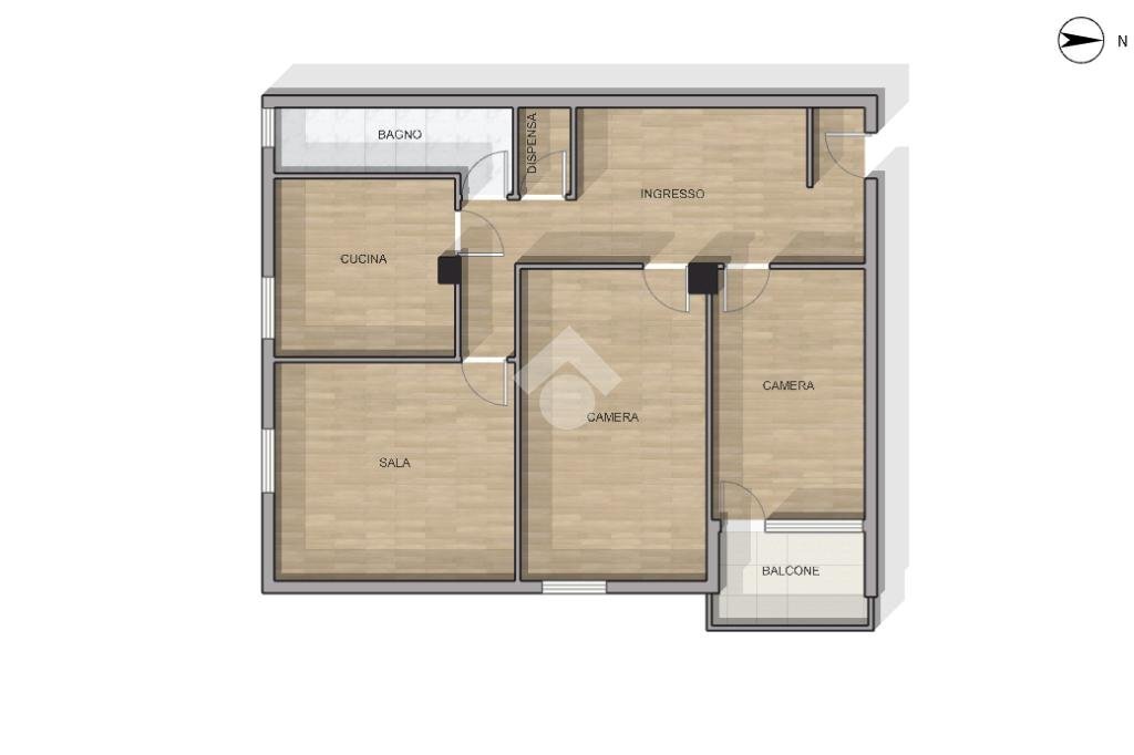 Quadrilocale Viale alla Pineta, Genova (zona Pegli) - planimetria 1