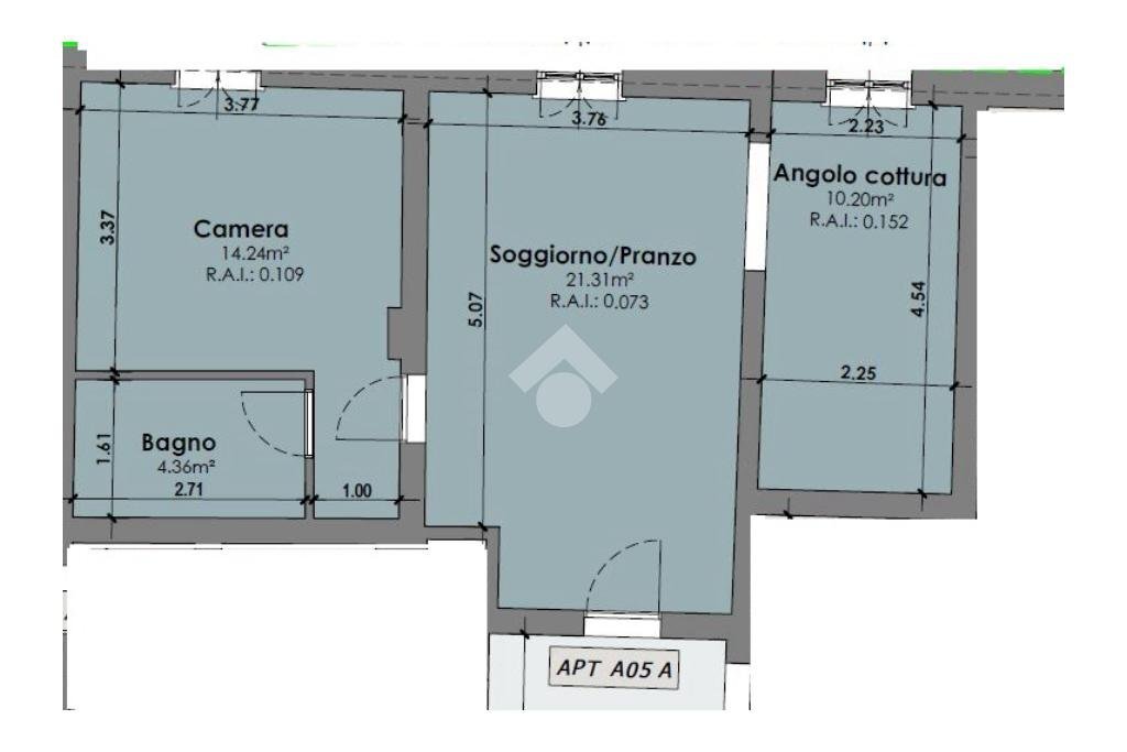 Bilocale Piazza della Repubblica, Castelfranco Emilia - planimetria 1