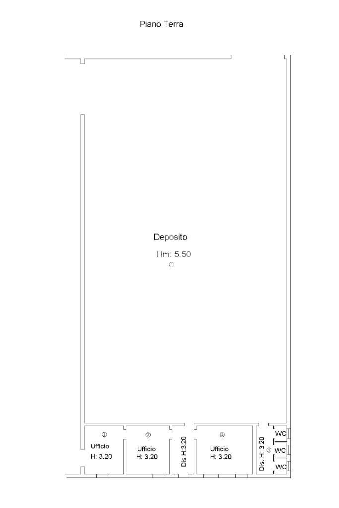 Capannone Via Bora, Bagnacavallo - planimetria 1