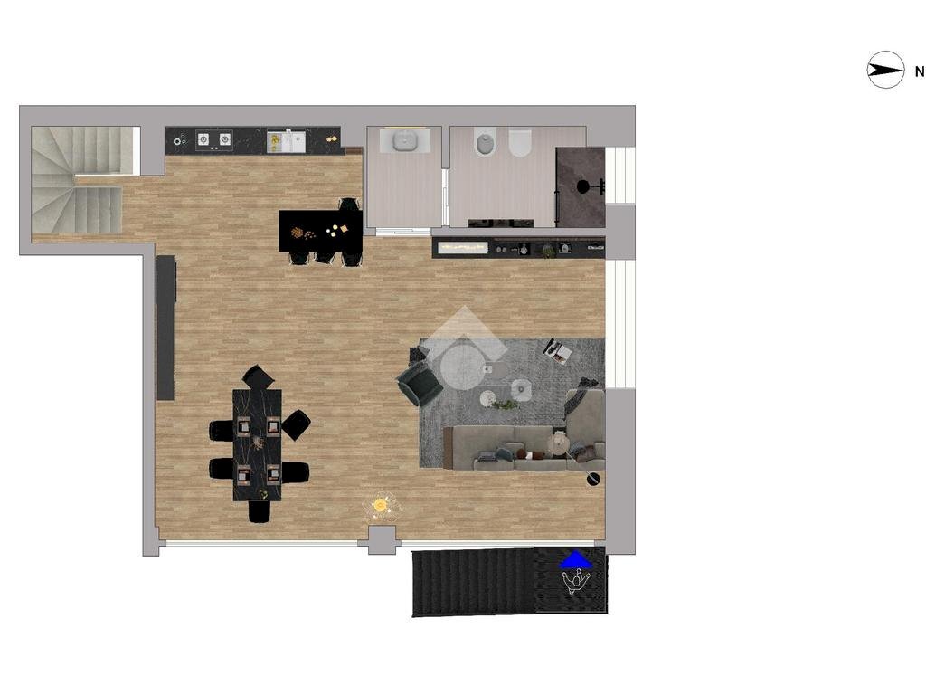 Villa a Schiera Via Imperia, Milano (zona Moncucco) - planimetria 1