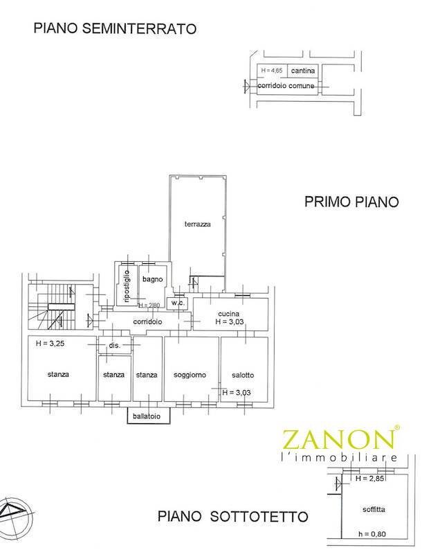 Foto 33 - Appartamento Via G. Galilei, Gorizia - planimetria 1