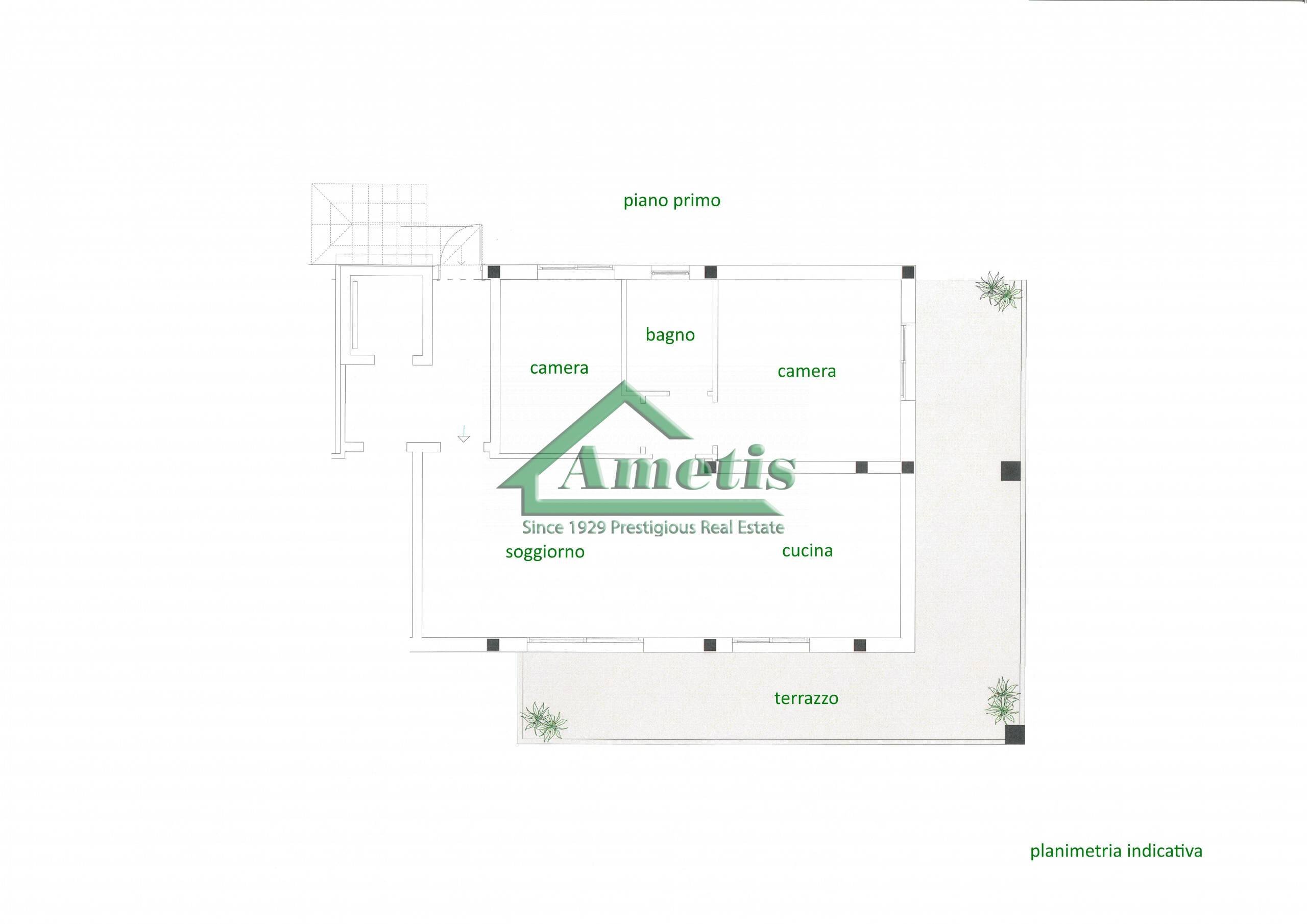 Foto 16 - Trilocale Via San Stevi Inferiore, Santo Stefano al Mare - planimetria 1