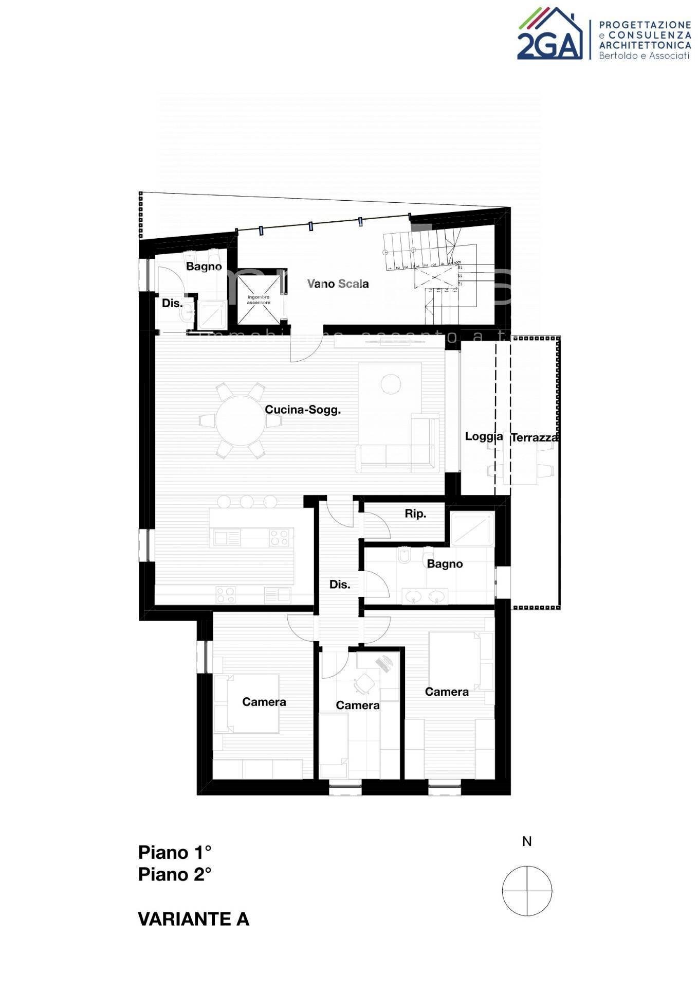 planimetria - Appartamento Via San Dona'
 
218, Venezia - planimetria 1