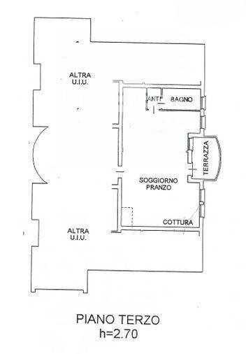 planimetria zono giorno - Appartamento via molino, Marcon - planimetria 1