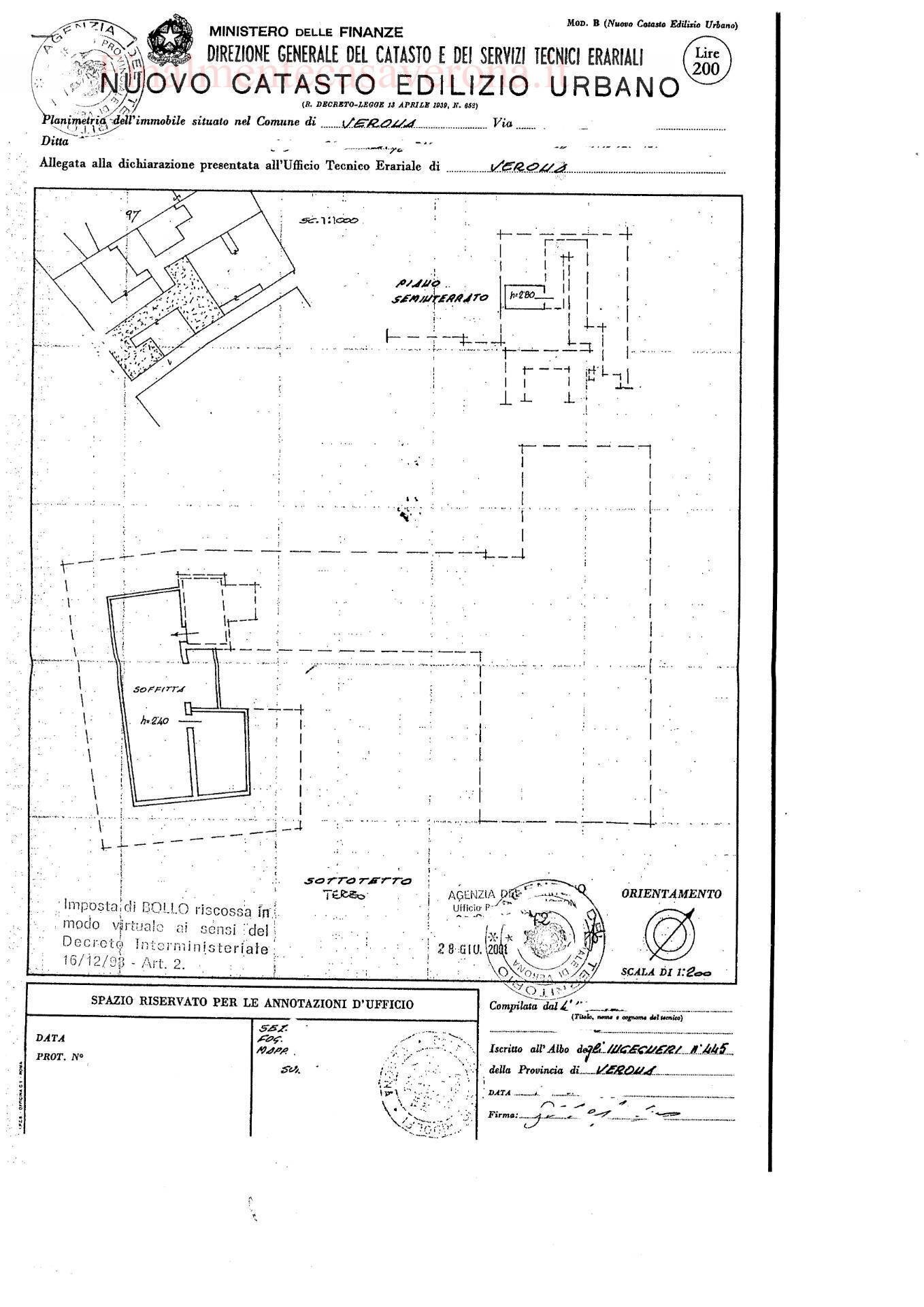 Foto 20 - Bilocale Via Pallone
 
6, Verona - planimetria 1