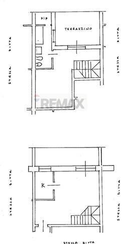 Pianta 2D - Two-room apartment Via Tespi
 
232, Roma - floor plans 1