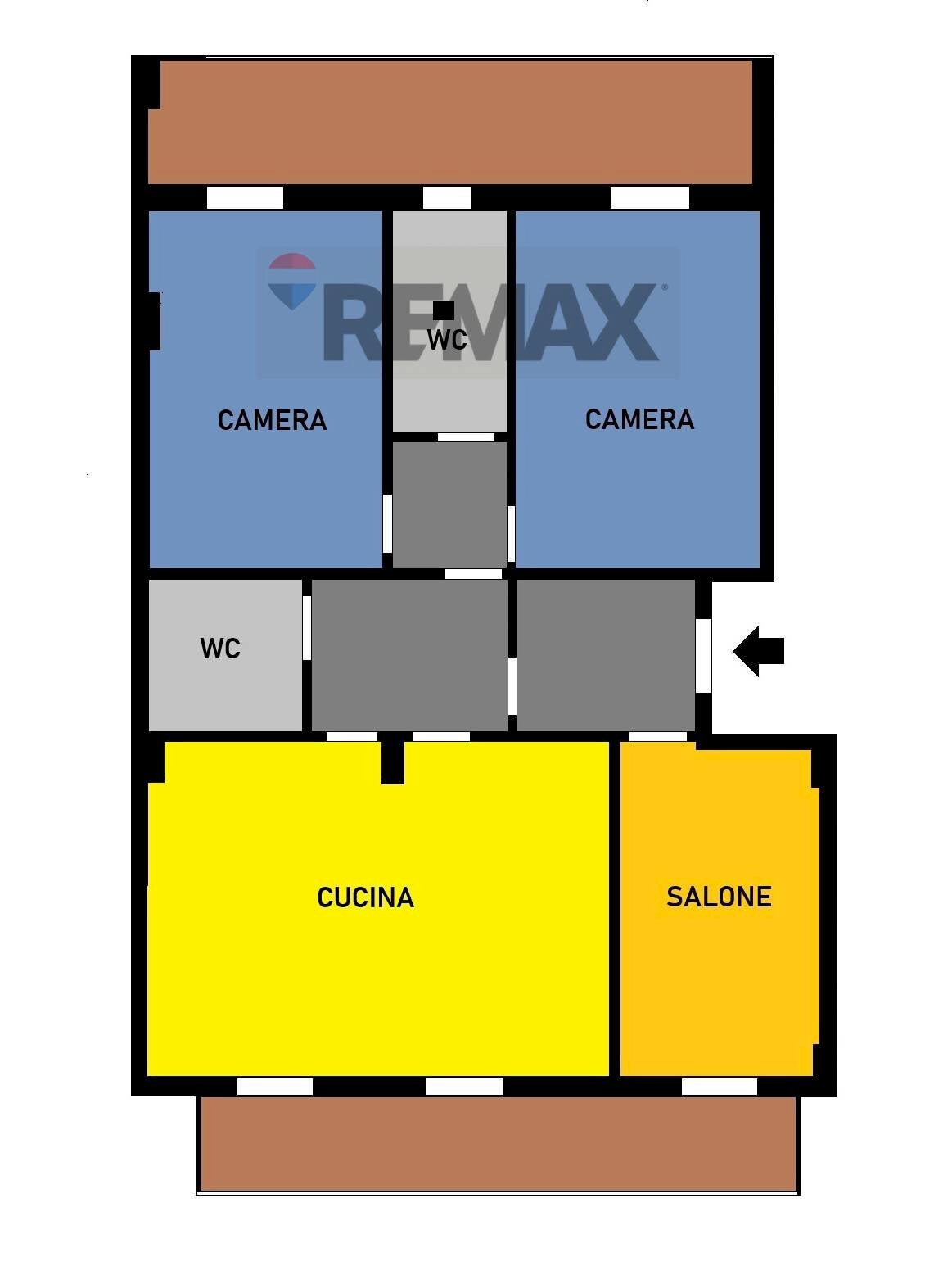 Pianta 2D - Quadrilocale Via Emilio Scaglione
 
20, Napoli - planimetria 1