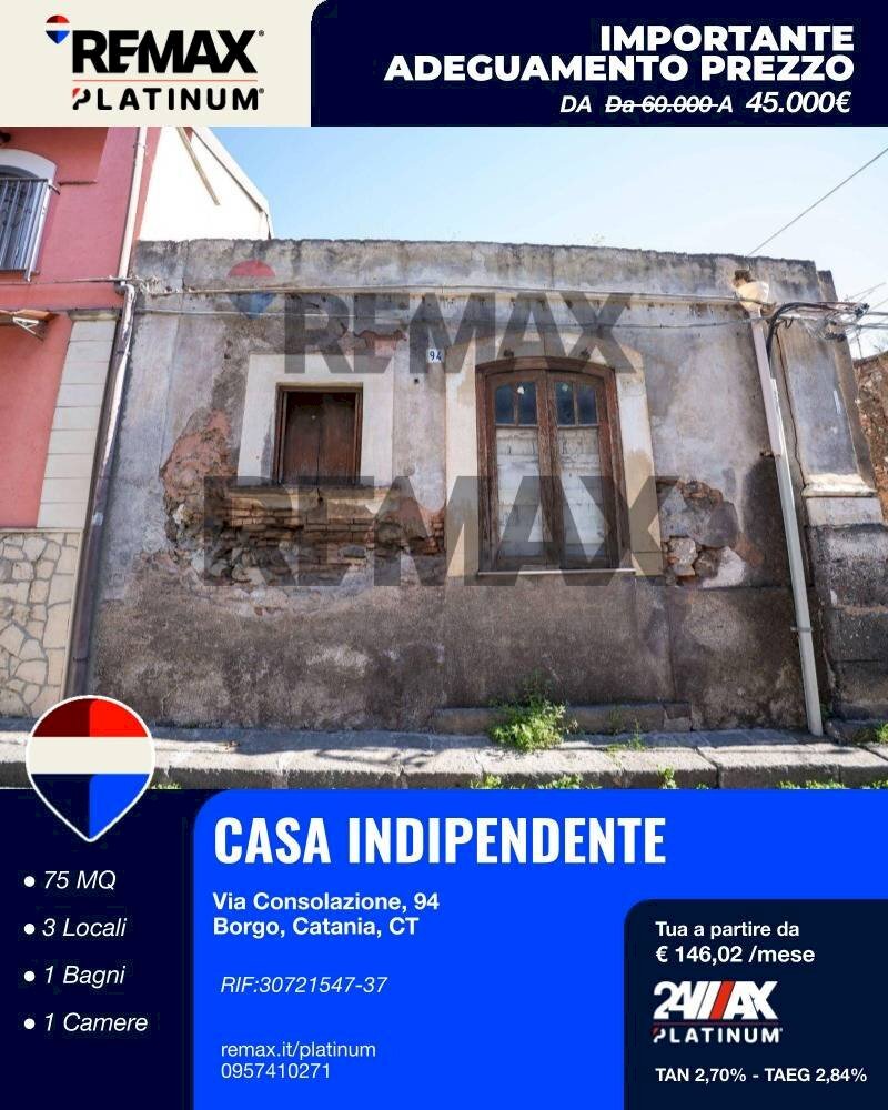 Casa all\'aperto - Casa indipendente Via Consolazione
 
94, Catania - foto 1