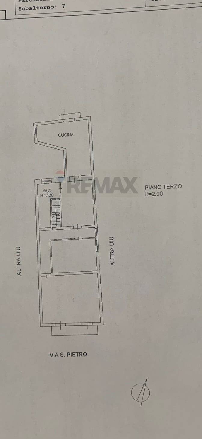 Pianta 2D - Appartamento via san pietro
 
47, Caltagirone - planimetria 1