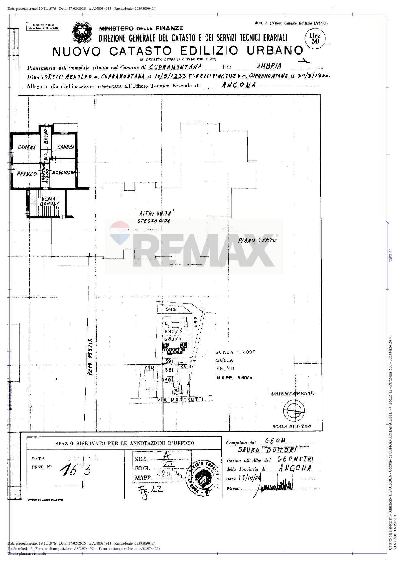 Pianta 2D - Quadrilocale via umbria
 
7, Cupramontana - planimetria 1