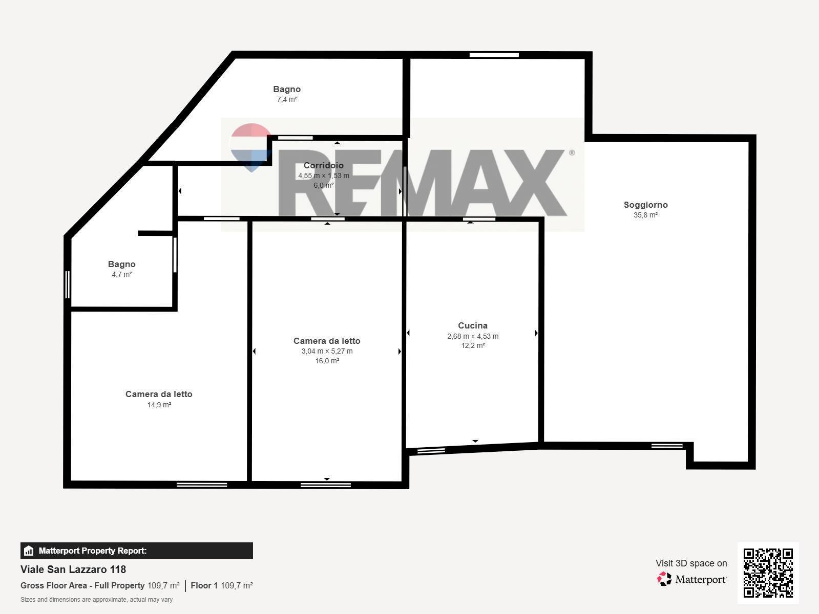 Pianta 2D - Quadrilocale Viale San Lazzaro
 
118, Vicenza - planimetria 1