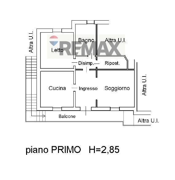 Pianta 2D - Appartamento Via Alpone
 
1, Buttapietra - planimetria 1