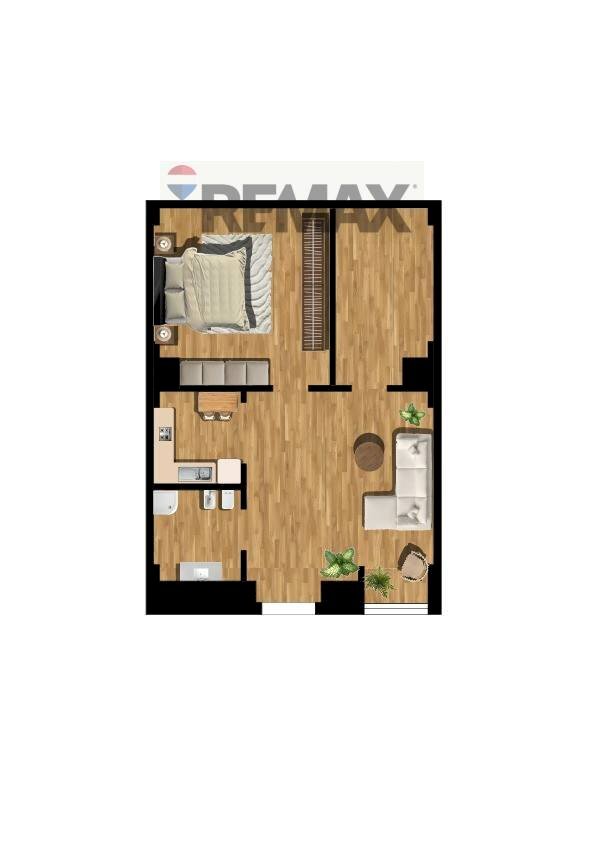 Pianta 2D - Bilocale Via Ortovecchio
 
55, Foggia - foto 3