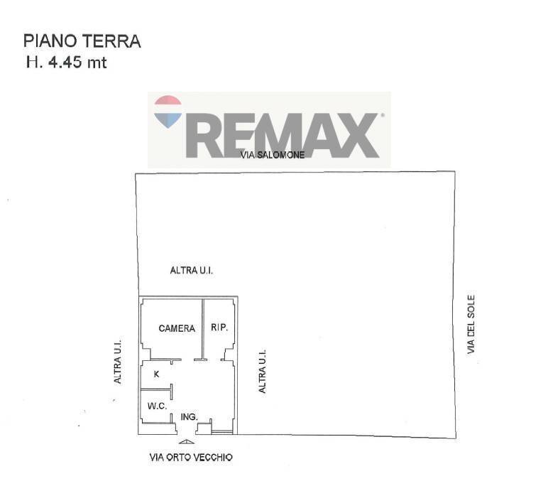 Pianta 2D - Bilocale Via Ortovecchio
 
55, Foggia - planimetria 1