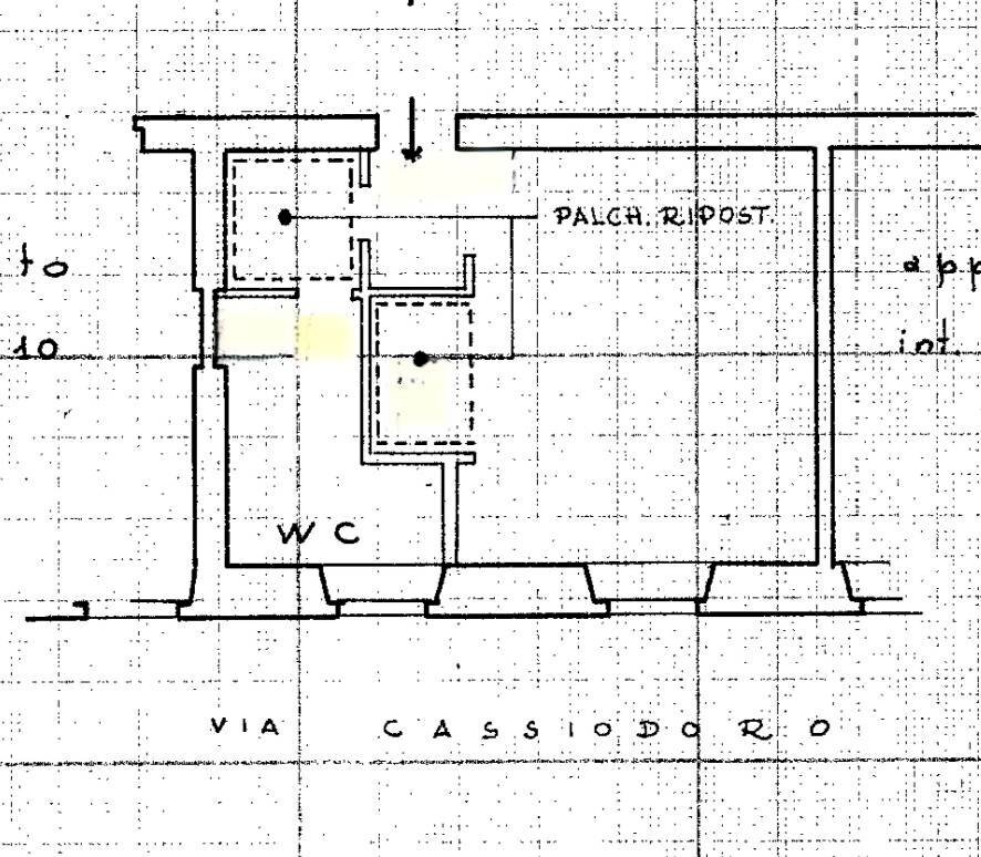 Foto 19 - Monolocale Via Cassiodoro, Roma - planimetria 1