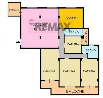 Pianta 2D - Apartment Via Michele Kerbaker
 
81, Napoli - floor plans 1