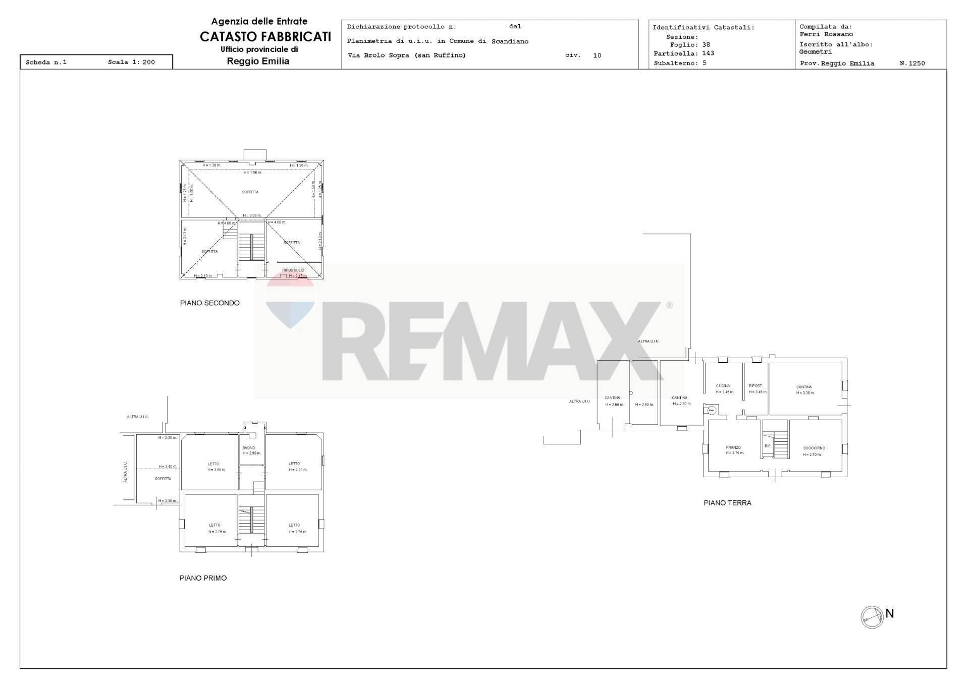 Pianta 2D - Independent house via Brolo Sopra
 
10, Scandiano - floor plans 1