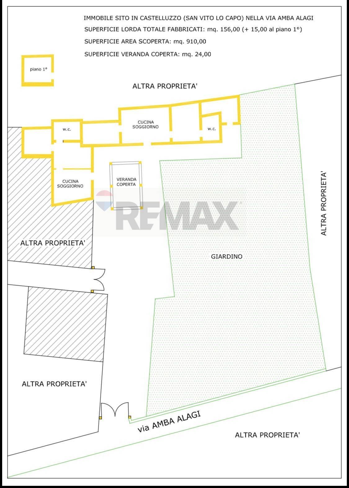 Pianta 2D - Casa indipendente via amba alagi
 
222, San Vito Lo Capo - planimetria 1