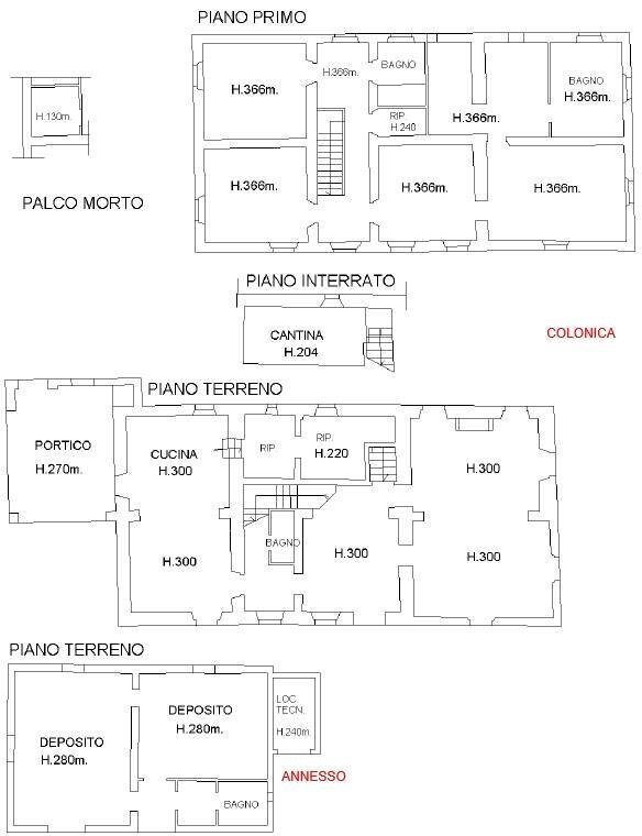 Foto 23 - Rustico frazione piazzano
 
69, Vicchio - planimetria 1