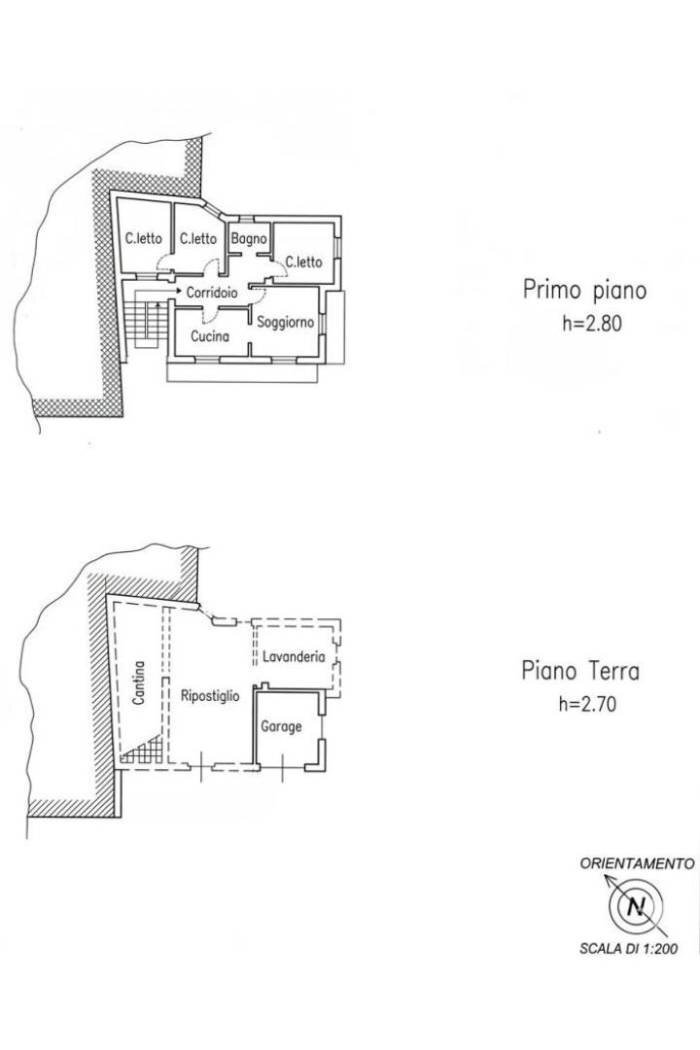 Villa Frazione Forotondo, Fabbrica Curone - planimetria 1