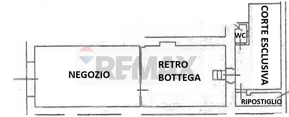 Pianta 2D - Attività Commerciale Via Garibaldi
 
370, Livorno - planimetria 1