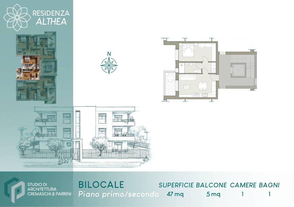 Planimetria - Two-room apartment Lurano - photo 3