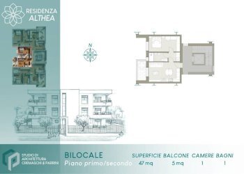Planimetria - Two-room apartment Lurano - photo 3