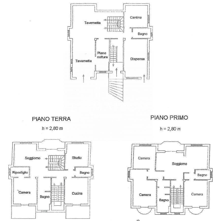 Foto 17 - Villa Viale Mimosa
 
2, Ferrazzano - planimetria 1