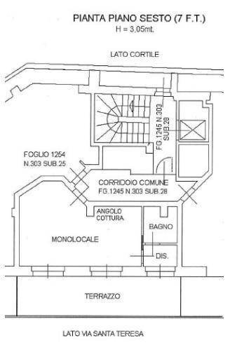 Attico via San Francesco d'Assisi, 22, Torino (zona Centro) - planimetria 1