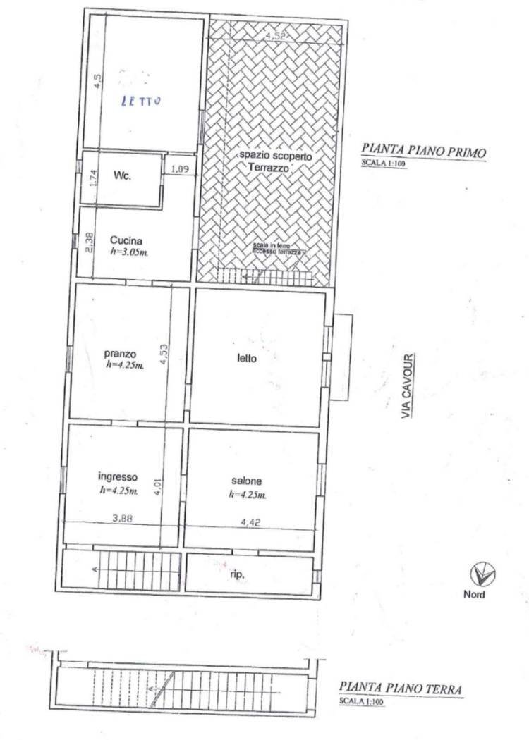 Appartamento via Cavour, 112, Salice Salentino - planimetria 1