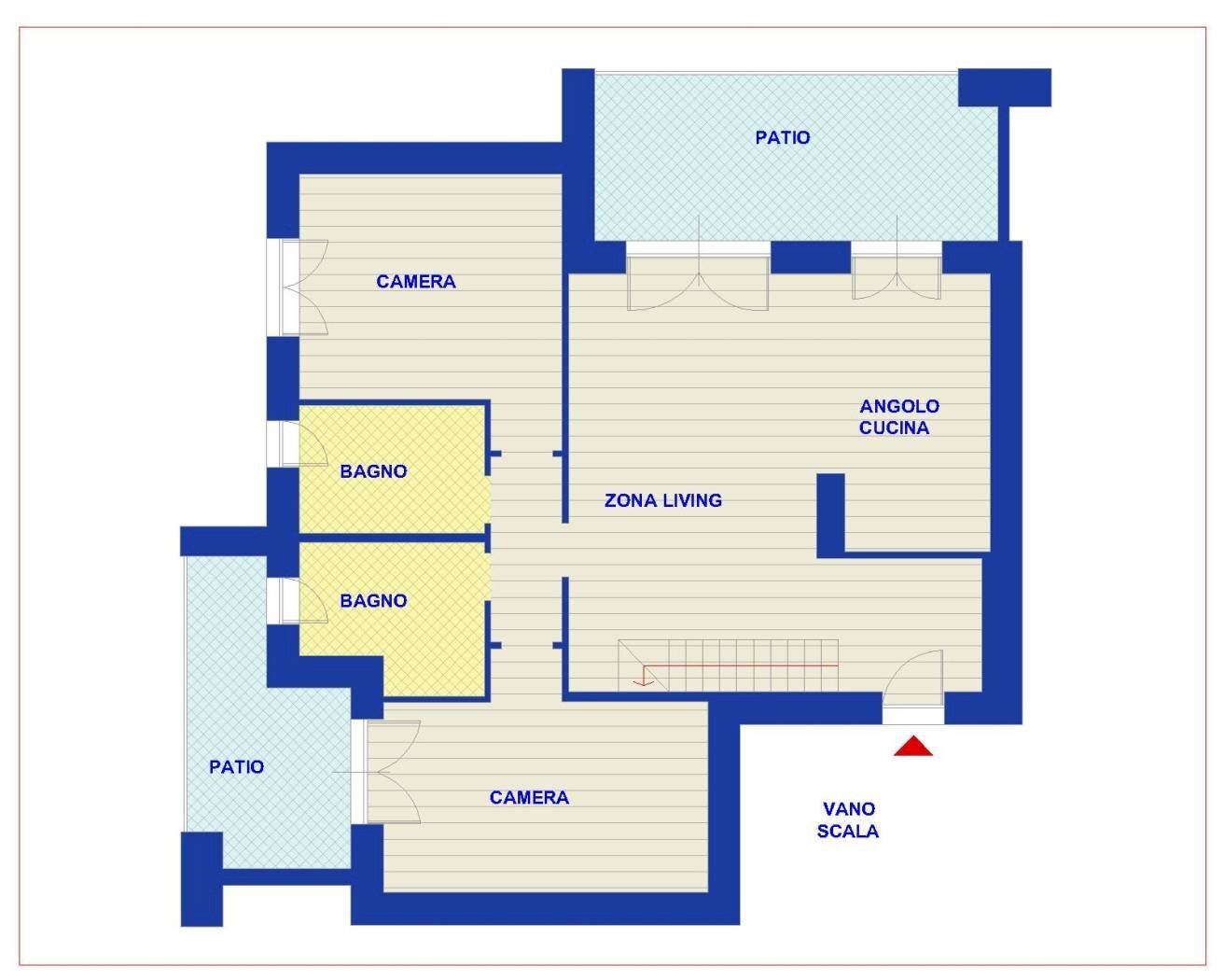 Attic Albinea, RE, Albinea - floor plans 1