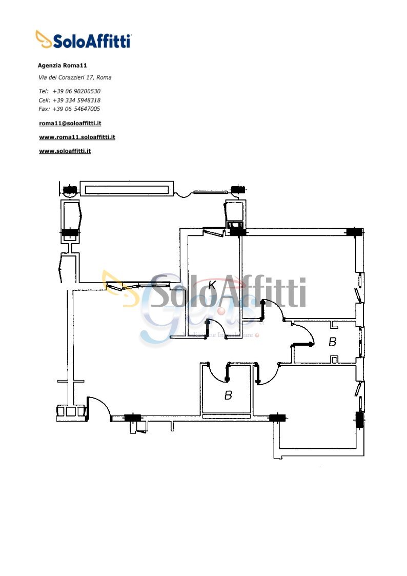 Planimetria.jpg - Trilocale Via Copenaghen, Fiumicino - planimetria 1