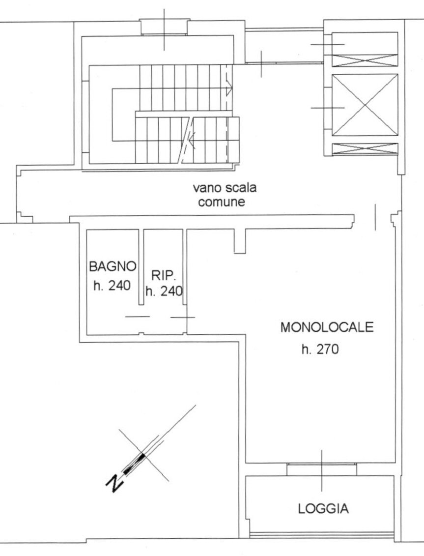 plan.jpg - Bilocale Viale Mazzini 158, Sestri Levante - planimetria 1