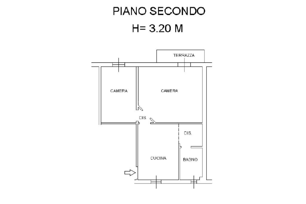 Trilocale Via Agucchi, Bologna (zona Santa Viola) - planimetria 1