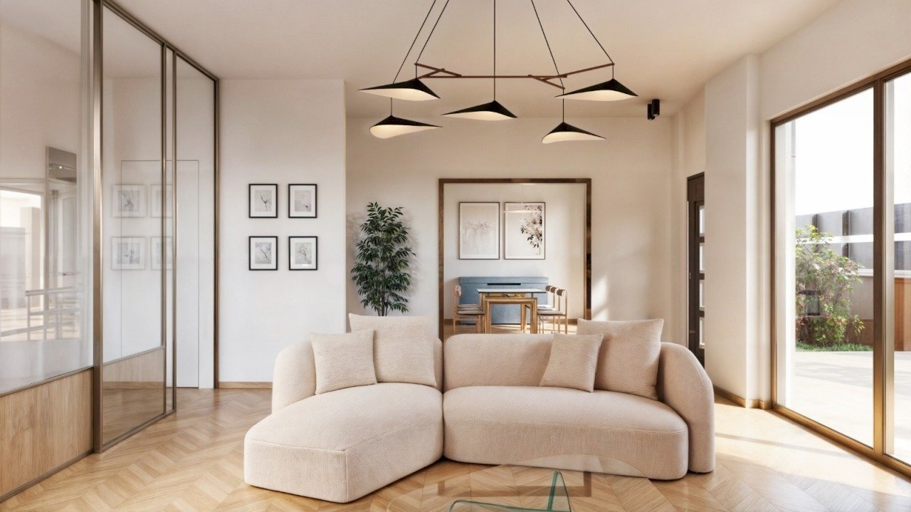 Render zona soggiorno - Villa Via Giovanni Pascoli 23, Torchiarolo - foto 2