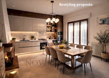 Cucina moderna con atmosfera elegante (Grande)_wm - Villa Via dei Laghi 10, Castelnuovo Magra - foto 10