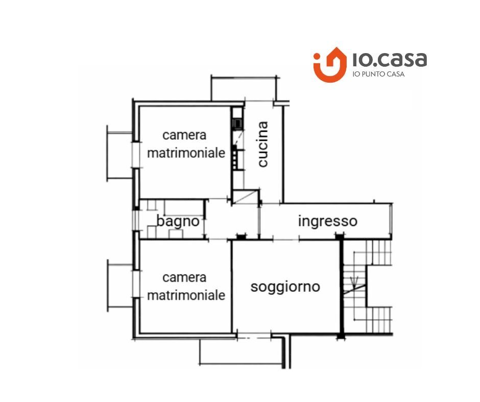 Quadrilocale via Valdossola, 19, Bologna (zona Costa Saragozza) - planimetria 1