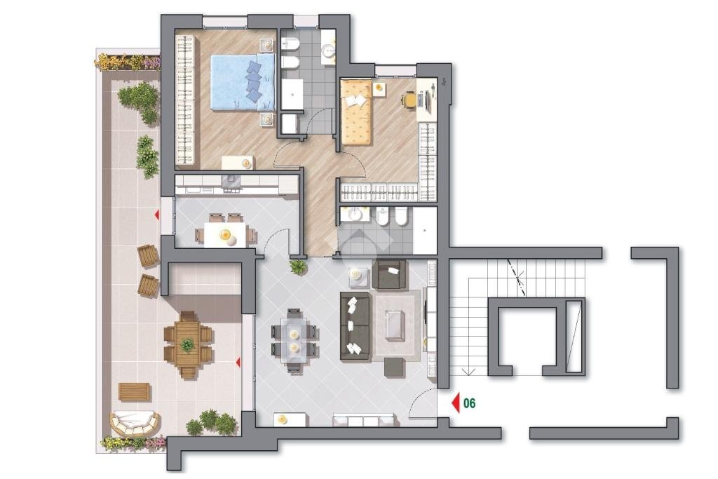 Trilocale Via Speranza, San Lazzaro di Savena - planimetria 1