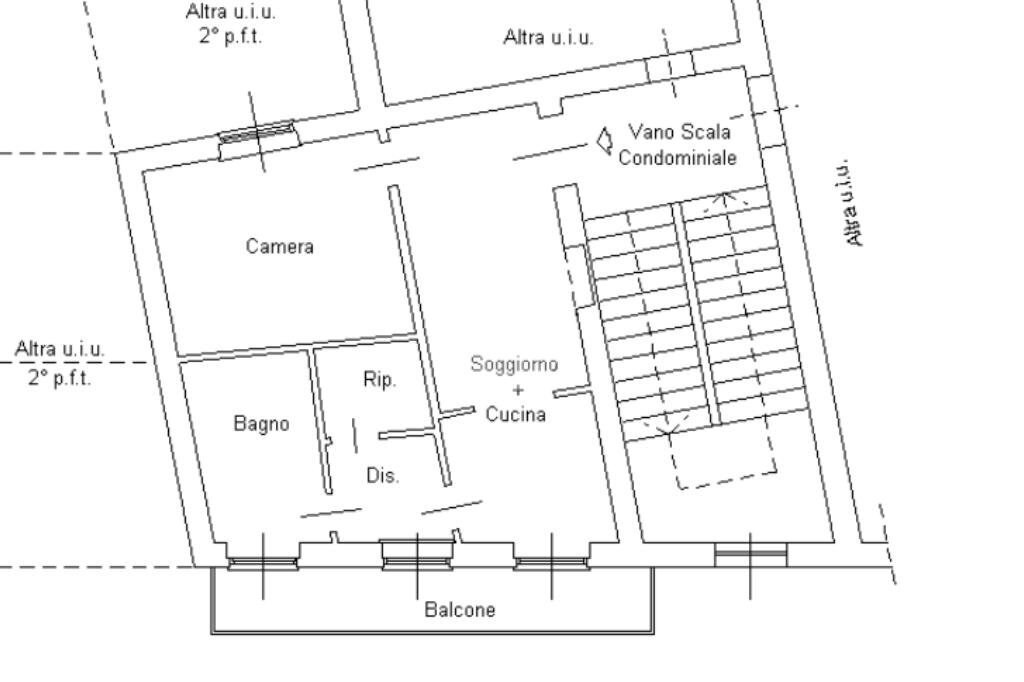 Bilocale Via pullino, Rivoli - planimetria 1