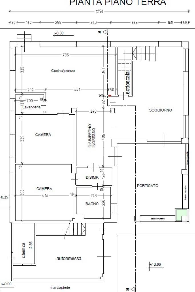 Villa Via torchi, Front - planimetria 1