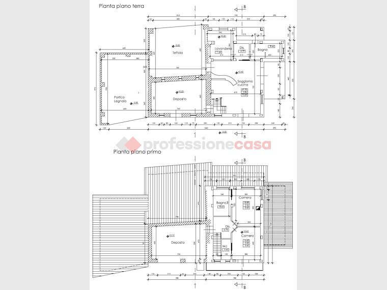 Rustic via maestra di Baudenasca, Pinerolo - floor plans 1